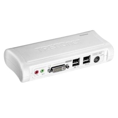 Trendnet 2 Port 2 Displays USB DVI KVM Switch DVI 2048 x 1536 pixel Maximum Resolution