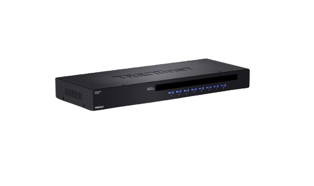 Trendnet 3 Port 8 Displays USB DVI KVM Switch 2048 x 1536 pixel Maximum Resolution