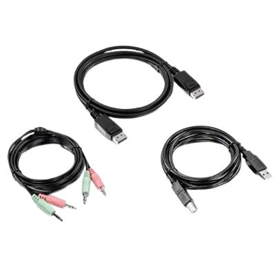 Trendnet Male USB Type A to Male 3.5 mm Jack, DisplayPort, USB B KVM Cable