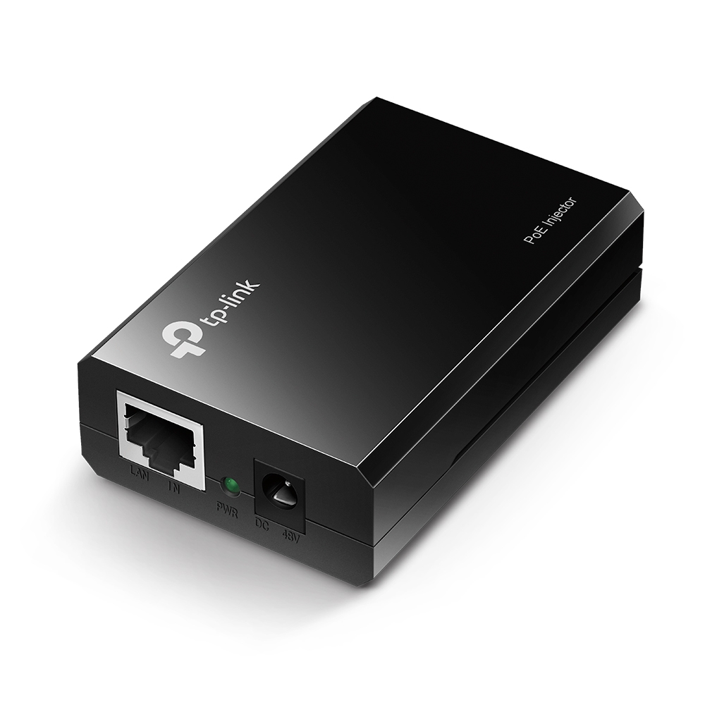 TP-Link 1 Port 2 Port PoE Injector, 48V dc Input 15.4 W, 48V dc Output, 500 mA