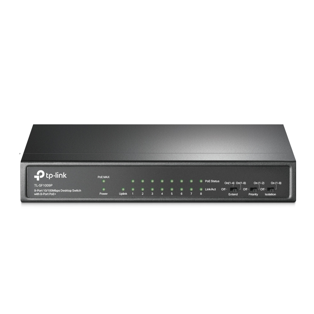 TP-Link Unmanaged 9 Port Ethernet Switch Power Over Ethernet