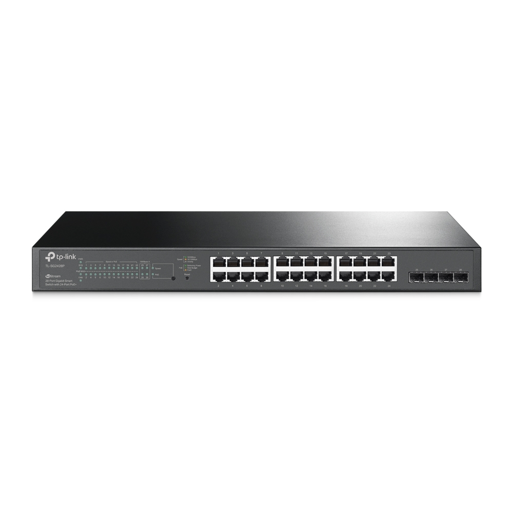 TP-Link JetStream Smart 28 Port Network Switch Power Over Ethernet
