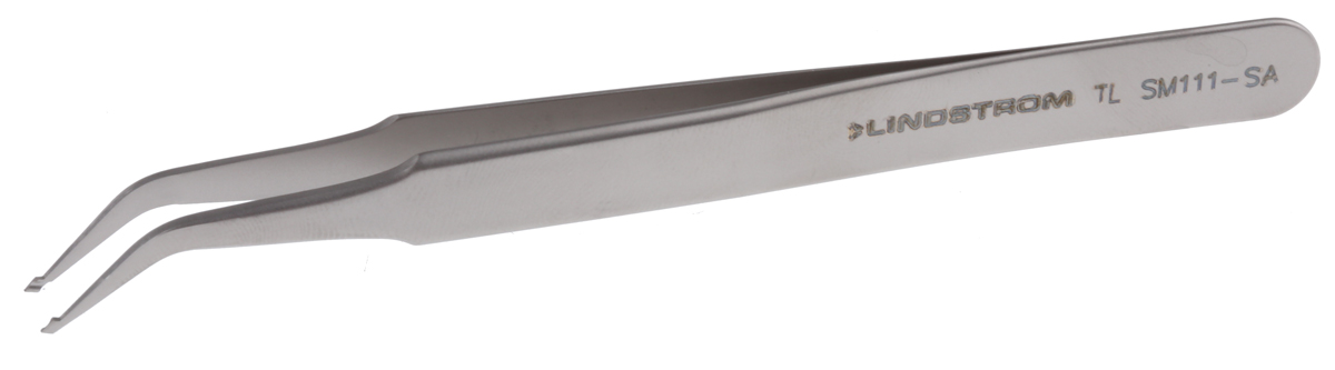Lindstrom 115mm Stainless Steel Round, Fine ESD Safe Tweezer