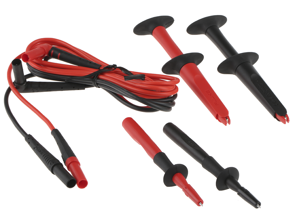 Fluke TL220-1 Industrial Test Lead Kit, CAT III, CAT IV, 10A