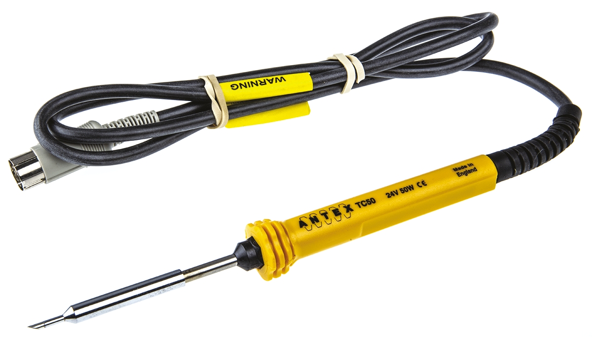 Antex Electronics Electric Soldering Iron, 24V, 50 W, for use with 660TC Soldering Station