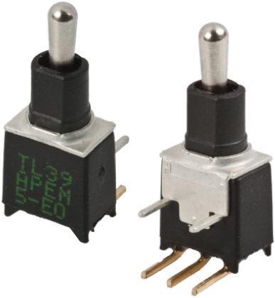 APEM Toggle Switch, PCB Mount, On-Off-On, DPDT, Through Hole Terminal, 20 V dc, 20 V ac