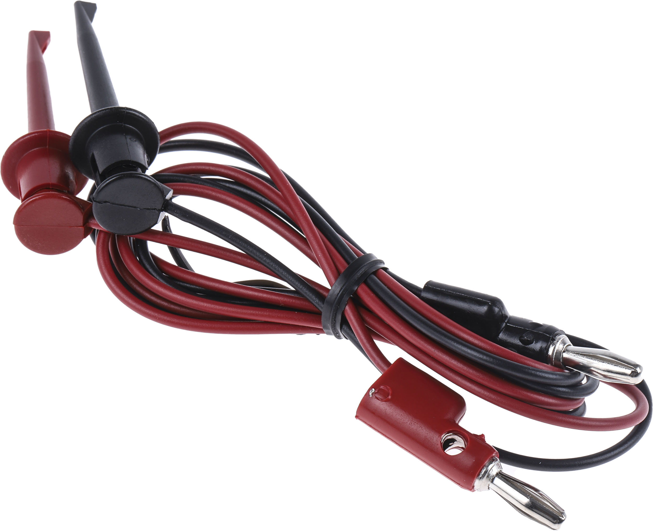 Fluke Test Lead Kit With 1 Pair (Red/Black) Of Test Leads With 4 mm Banana Plug And Mini-Hooks
