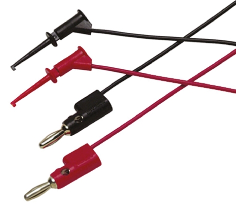 Fluke Red, Black Miniature Test Clip, 4 mm Tip Size, 5A