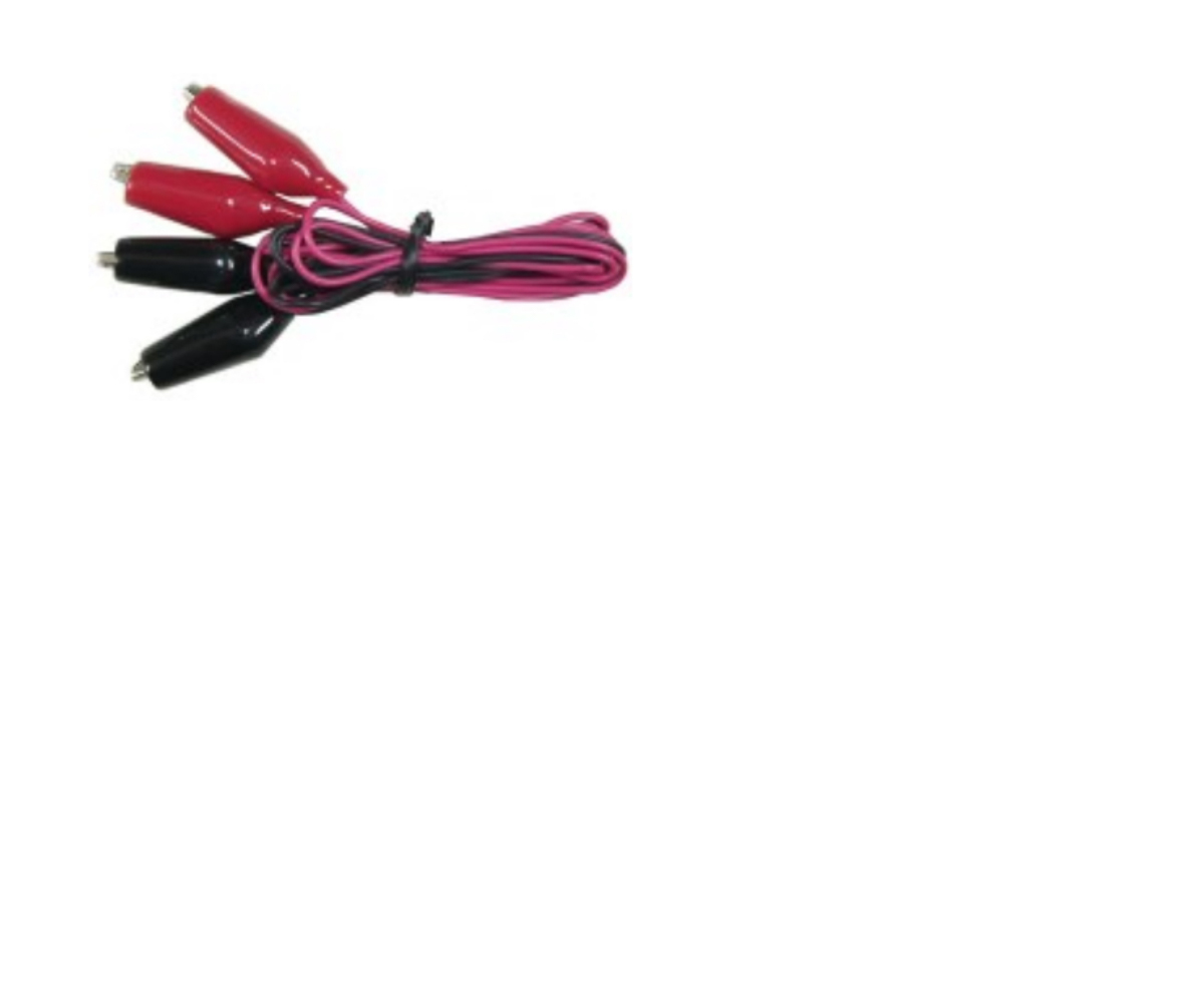 Teishin Electric Crocodile Clip Lead, Red, Black, 1 m Lead Length