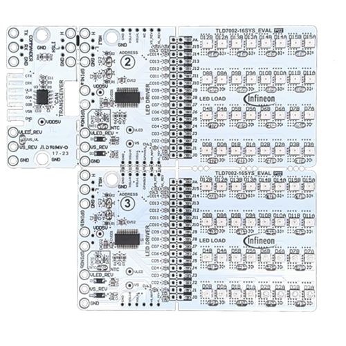 Infineon TLD700216SYSEVALTOBO1 TLD7002-16SYS_EVAL board LED Evaluation Kit for TLD7002-16SYS_EVAL for LEDs