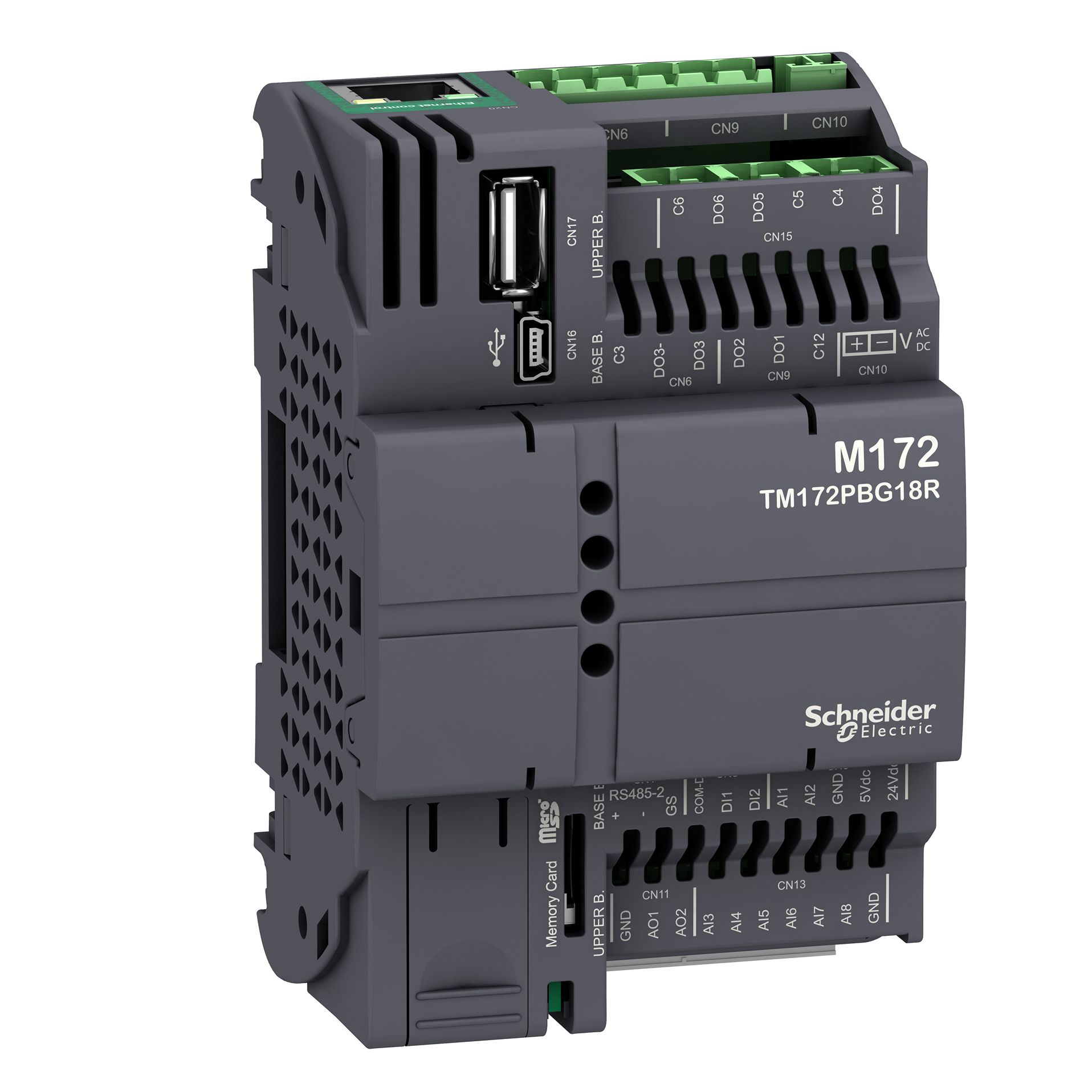 Schneider Electric TM172 Series Logic Controller, Relay Output, 10-Input, Digital, Analogue Input