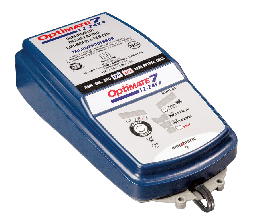 TecMate Optimate 7 OptiMate 7 Battery Charger For 12V, 24 V, Lead Acid 10 A, 24 V, 12 V Automotive