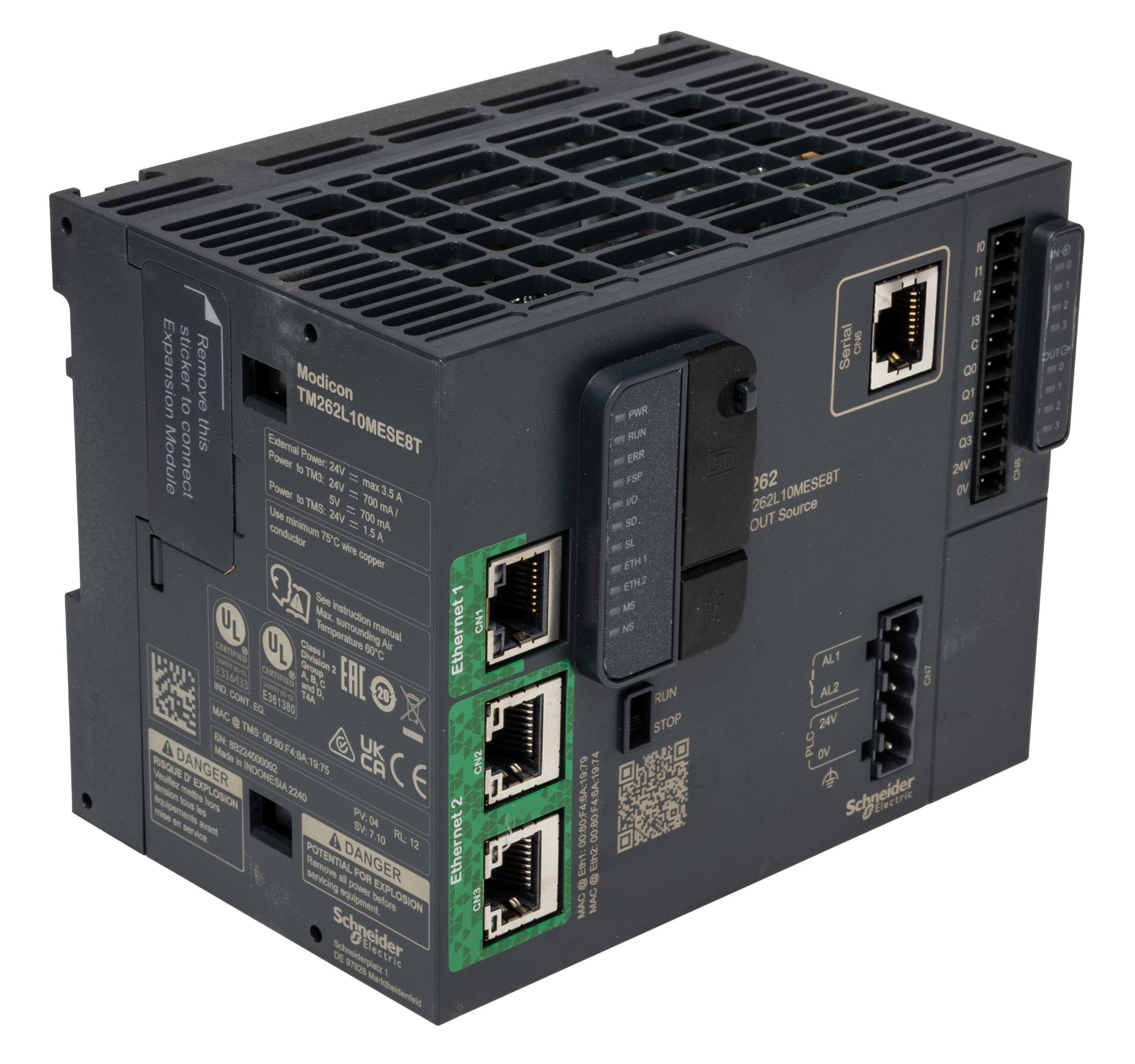 Schneider Electric M262 Series Logic Controller, Transistor Output, 4-Input, Digital Input