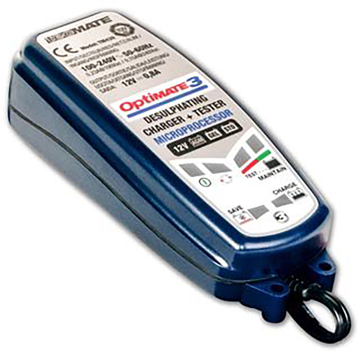TecMate OptiMate 3 Battery Charger For 12V, Lead Acid 800 mA, 12 V with UK plug Automotive