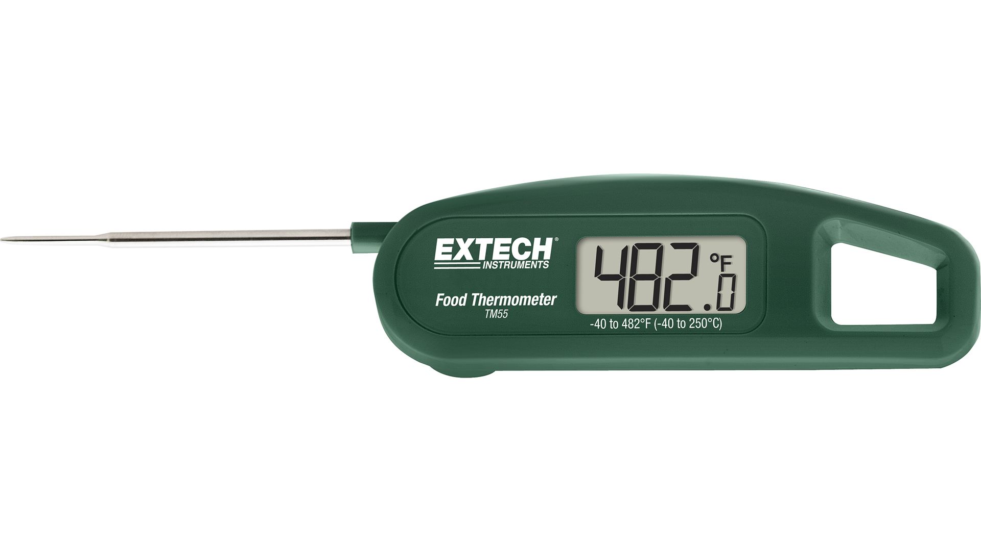 Extech TM55 LCD Digital Thermometer, 250 °C Max, ±0.5°C Accuracy