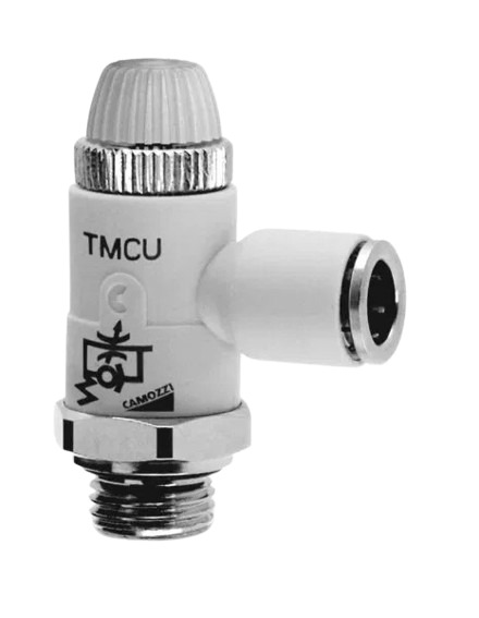 Camozzi Manual Pneumatic Manual Control Valve TMCU Series, G G 1/8, TMCU 976-1/8-8