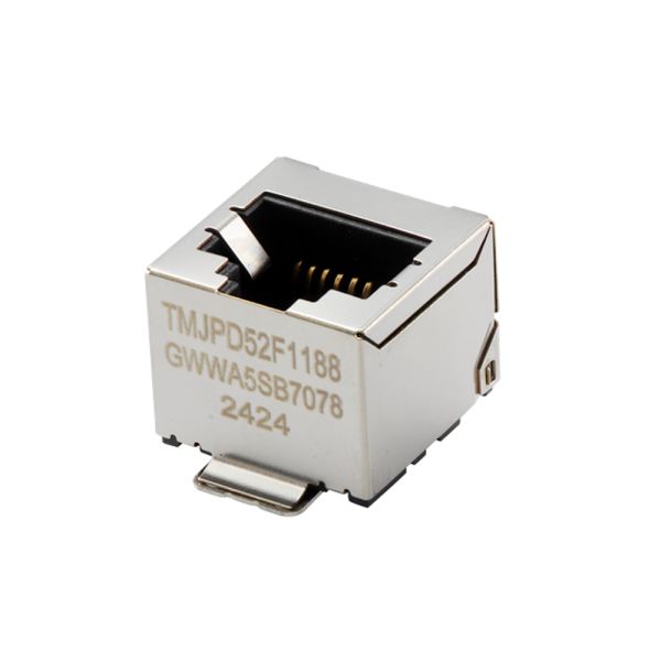 Taoglas TMJPD52F1188GWWA5SB7078 Series Ethernet Connector Female, Surface, Cat5e Shielded Right Angle 1 Port 1 Way