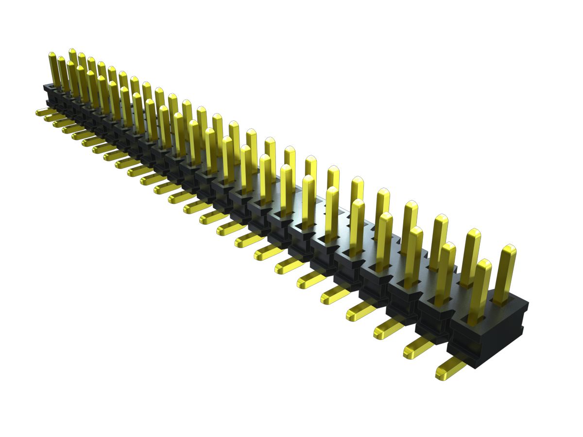 Samtec TMMH Series Straight Through Hole Pin Header, 100 Contact(s), 2 mm Pitch, 2 Row, Unshrouded
