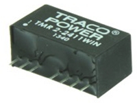 TRACOPOWER TMR 2WIN DC/DC Converter, 5V dc/ 400 mA, 75V dc Input, 18V Input 2 W, Through Hole, 90 °C Max Temp -40 °C Min