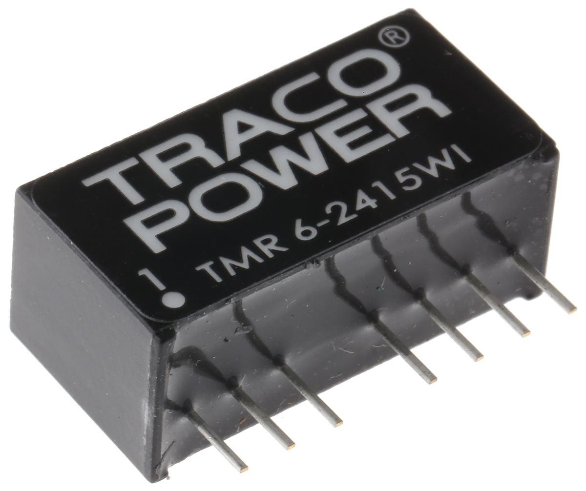 TRACOPOWER TMR 6WI DC/DC Converter, 24V dc/ 250 mA, 36V dc Input, 9V Input 6 W, Through Hole, 84 °C Max Temp -40 °C Min