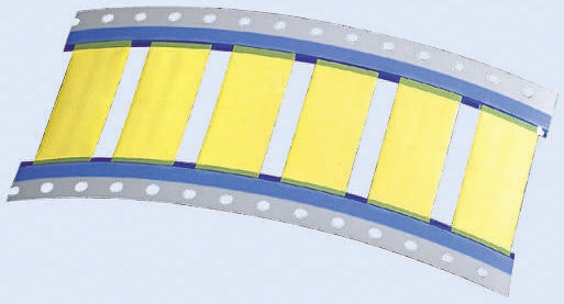 TE Connectivity White Yellow Print Heat Shrink Labels, 50.8 mm Width, 50 mm