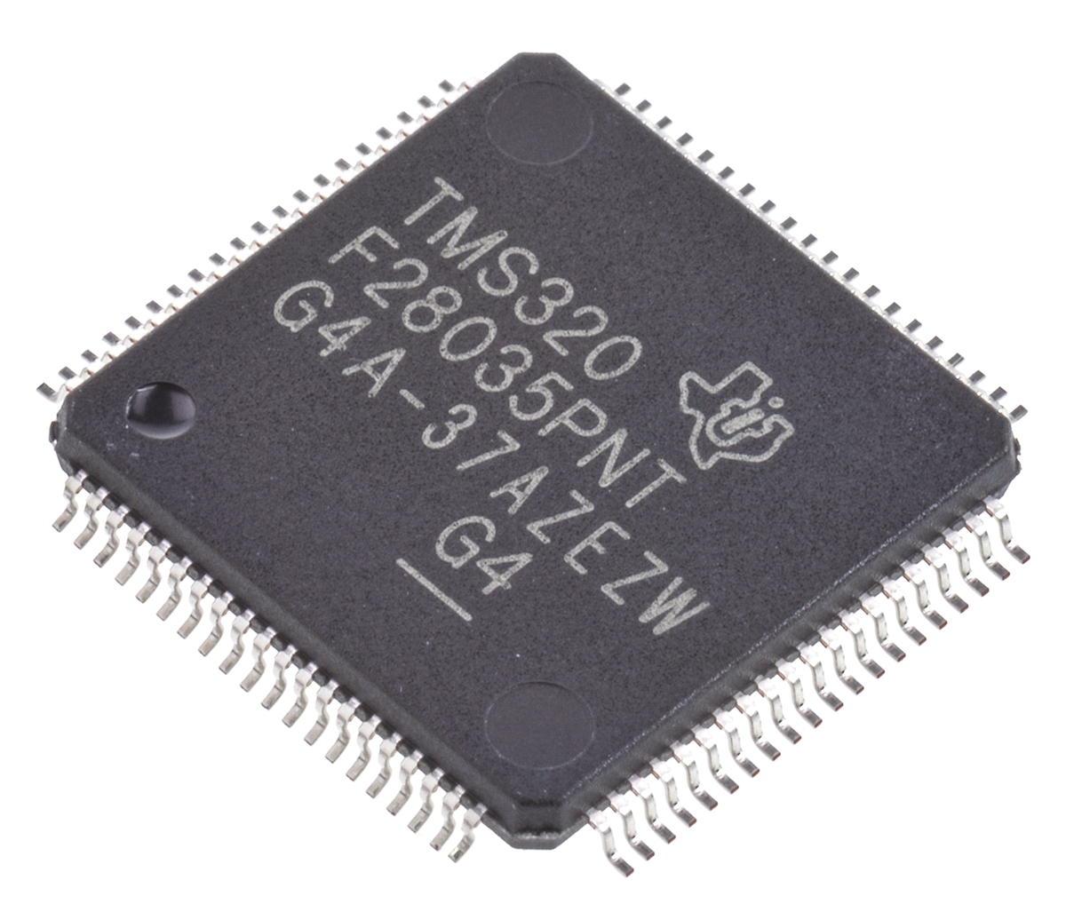 Texas Instruments TMS320F28035PNT, 32 bit C28x, TMS320F2803x Microcontroller, 60 MHz, 128kB FLASH, 80-Pin LQFP