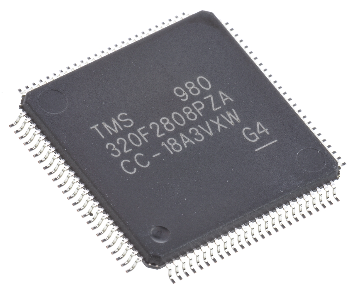 TMS320F2808PZA Texas Instruments, 32 bit Digital Signal Processor 100 MHz 128kB FLASH 100-Pin LQFP