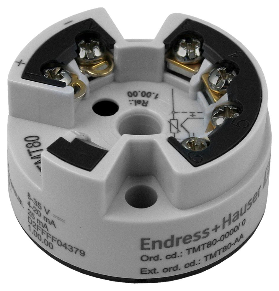 tmt80-1628115 Endress+Hauser TMT80 Temperature Transmitter PT100 Input, 85 °C, -40 °C
