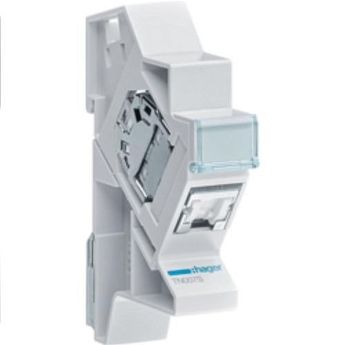 Hager TN007S Cat6 RJ45 1 Port Modular Connector, STP Shielding