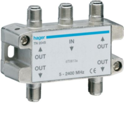 Hager Coaxial RF Splitter, Frequency 2400MHz