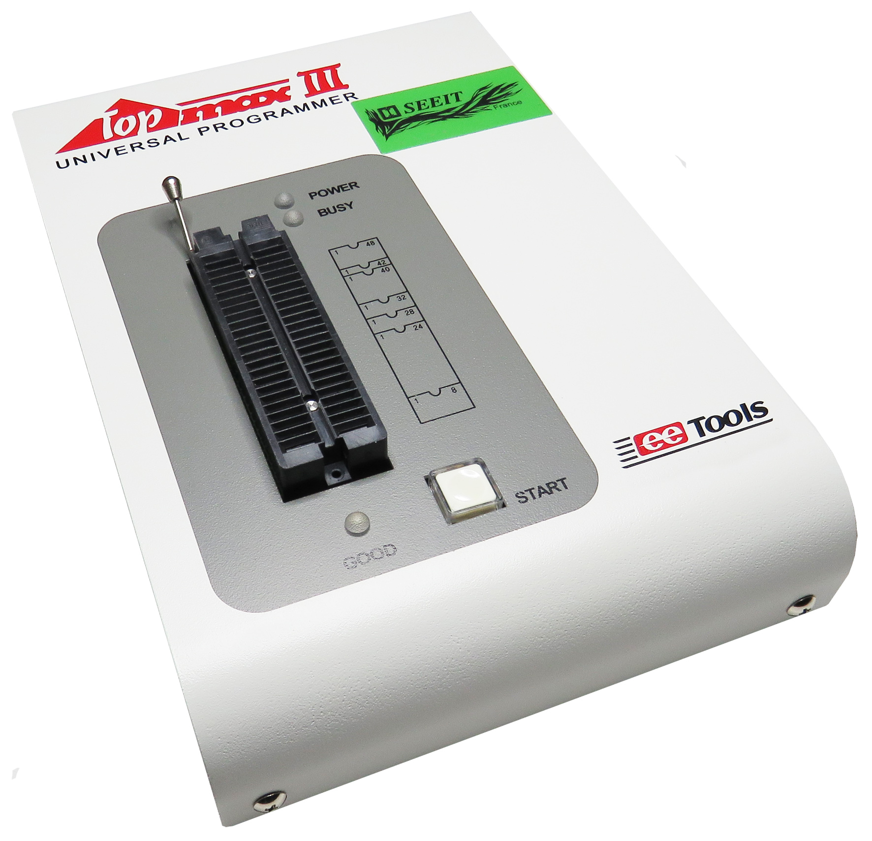 Seeit TOPMAX III Chip Programmer, Programmer for EPROM, EEPROM, PLD, SPI FLASH, DATAFLASH and Microcontrollers