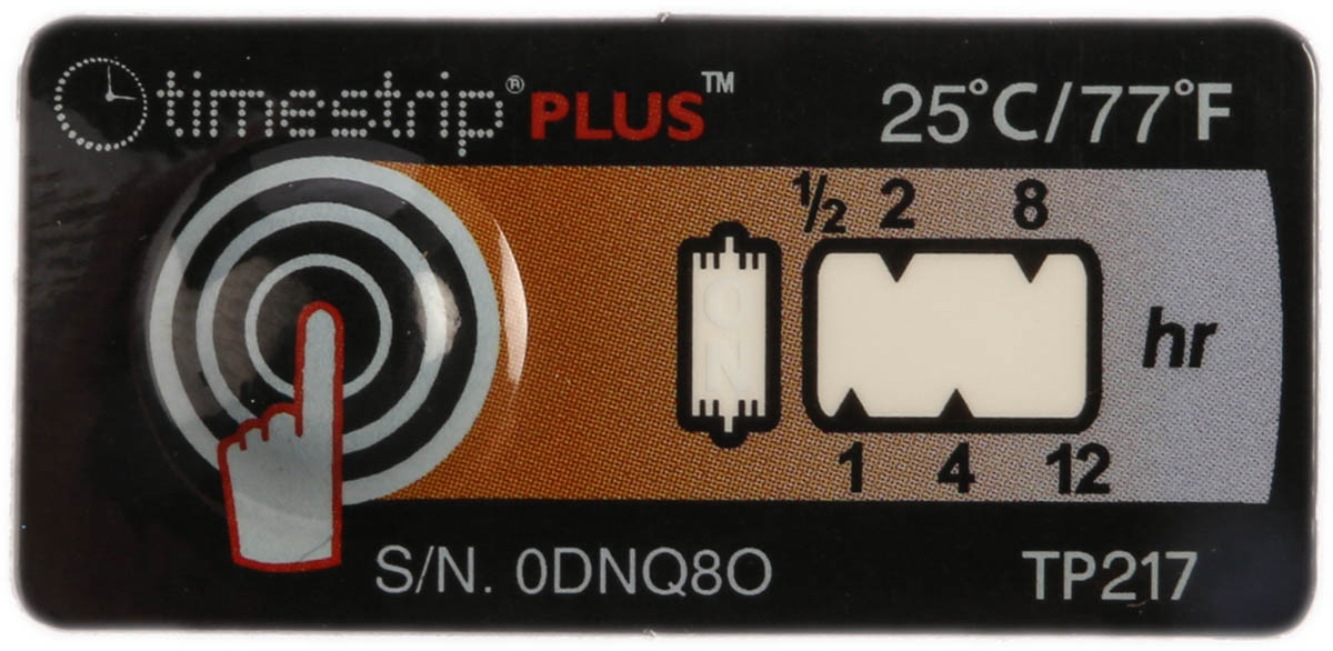 Timestrip Temperature Label Indicator 22 °C to 25 °C