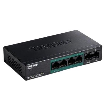 Trendnet TPE-S50 Network 6 Port Switch Power Over Ethernet