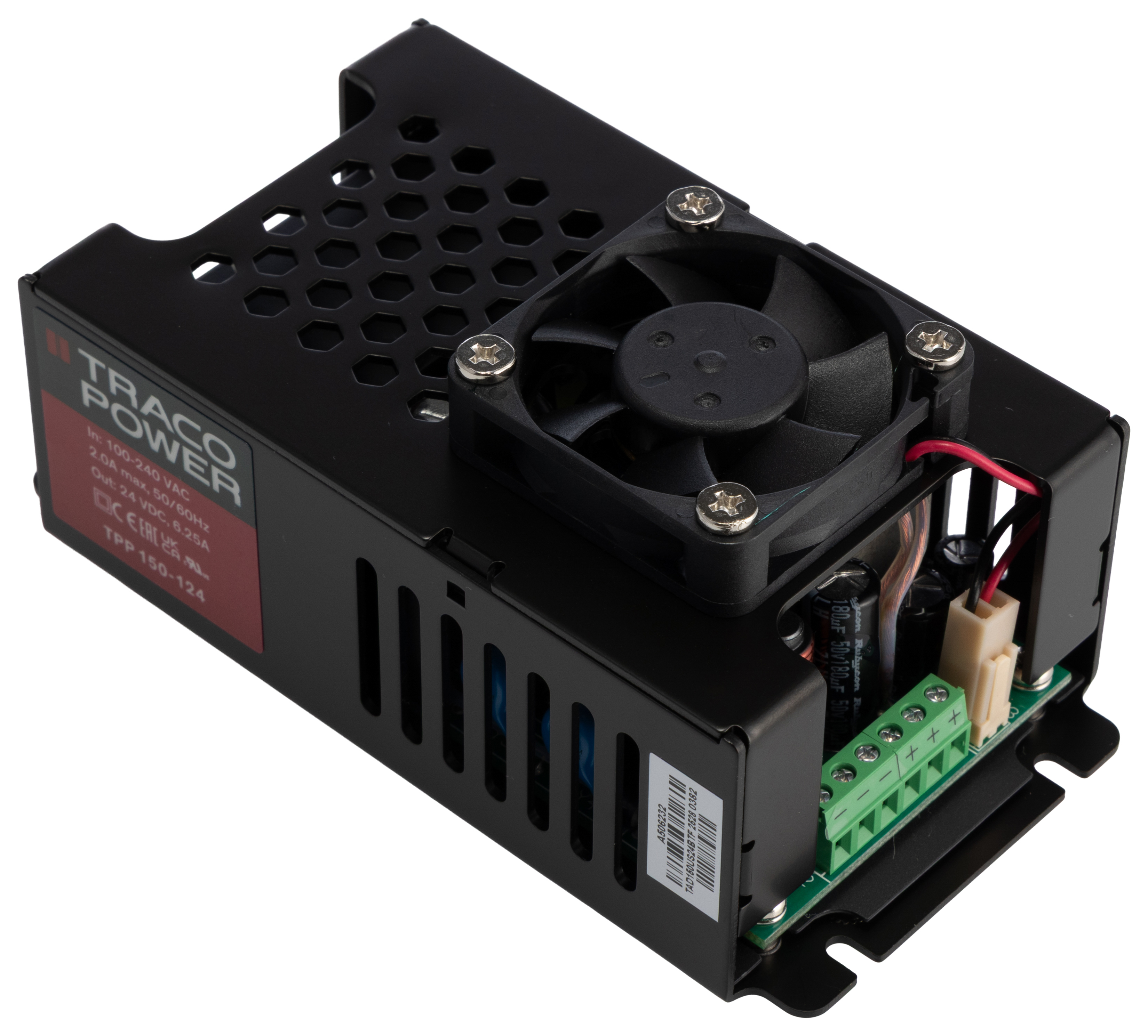 TRACOPOWER Switching Power Supply, TPP 150-124 24V dc, 6.25A, 150 W, Input 90V ac to  264V ac