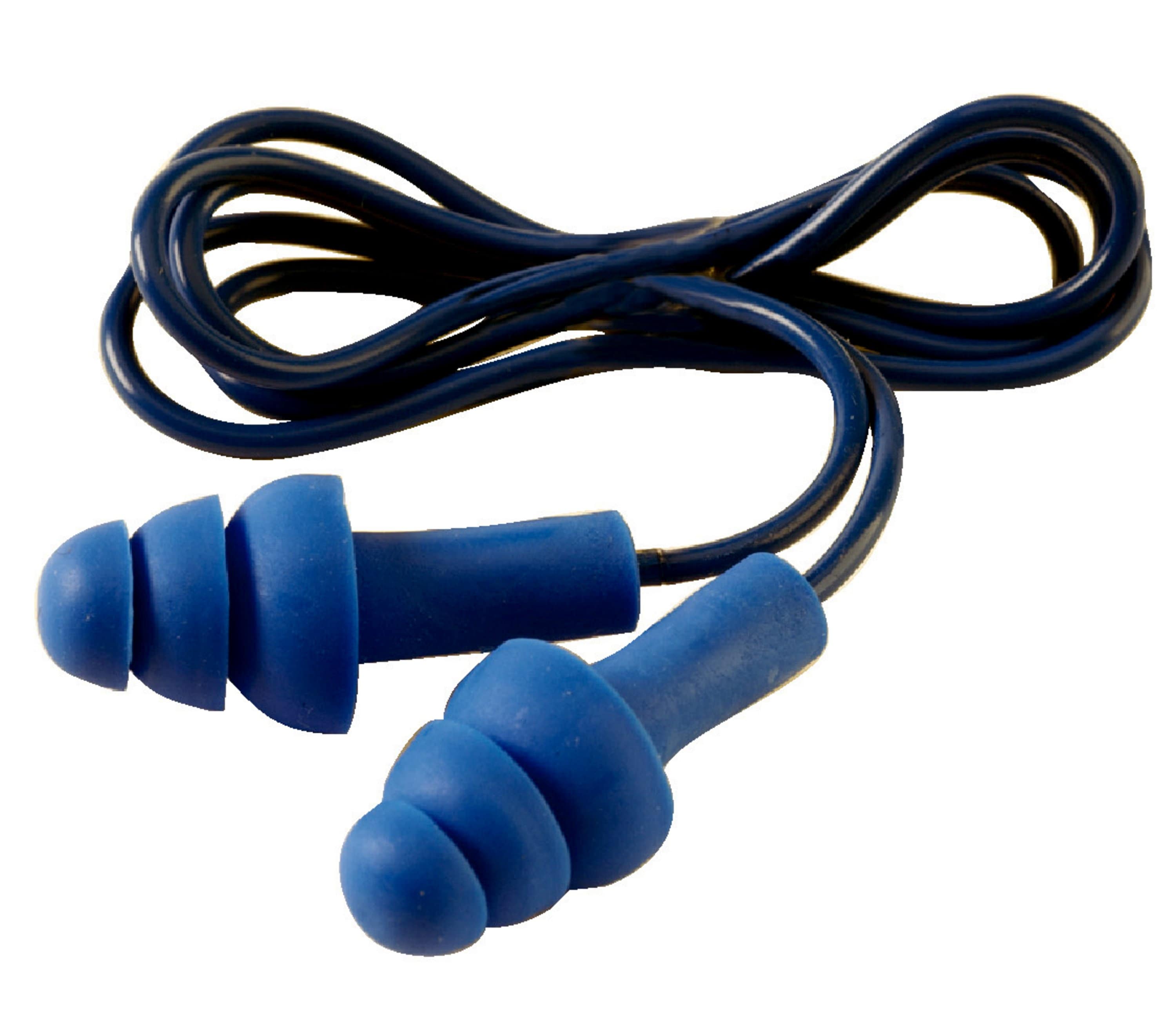 3M E.A.R Blue Reusable Ear Plugs, 29 dB Rated Metal Detectable 1