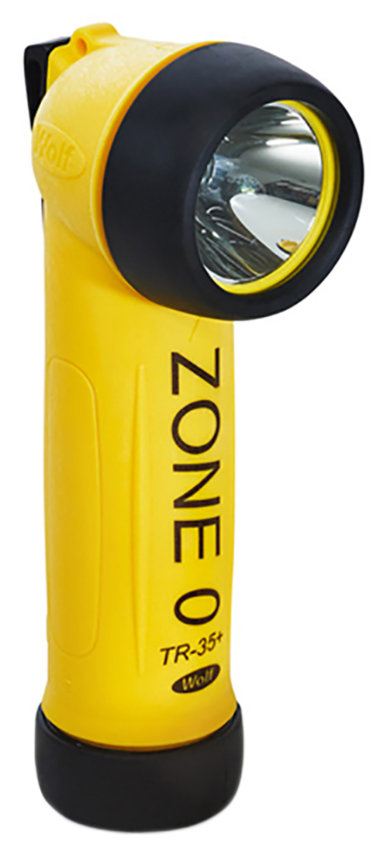 Wolf Safety IECEx/ATEX LED Torch Yellow 130 lm, 200 mm