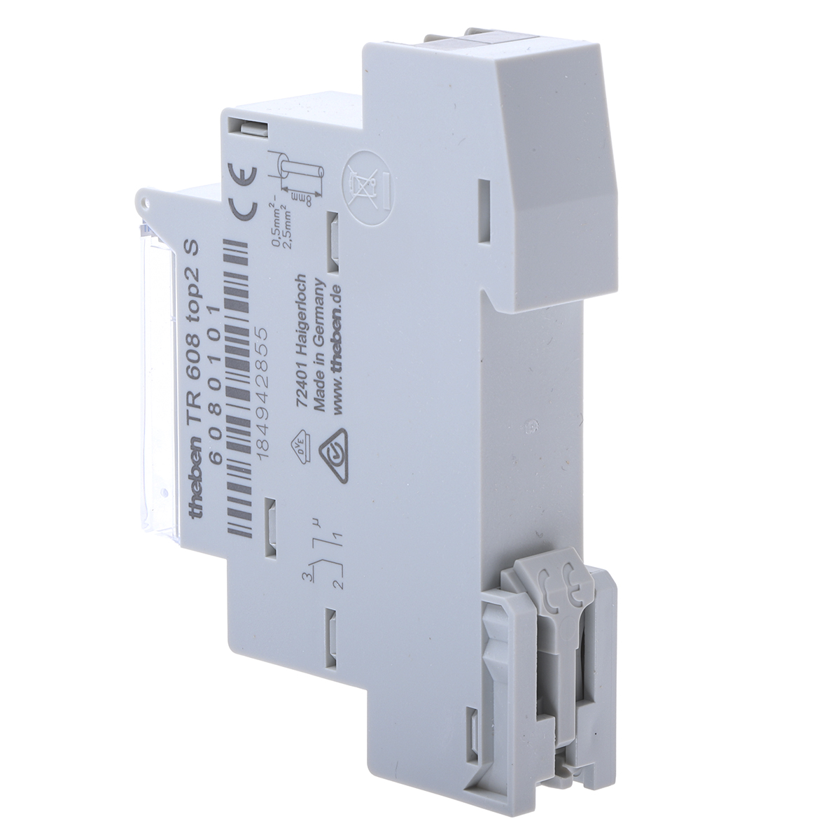 tr608-top2-s Theben Digital DIN Rail Time Switch, 1-Channel 230 V ac