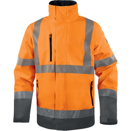Delta Plus TRACK Grey, Yellow Unisex Hi Vis Parka, 2XL
