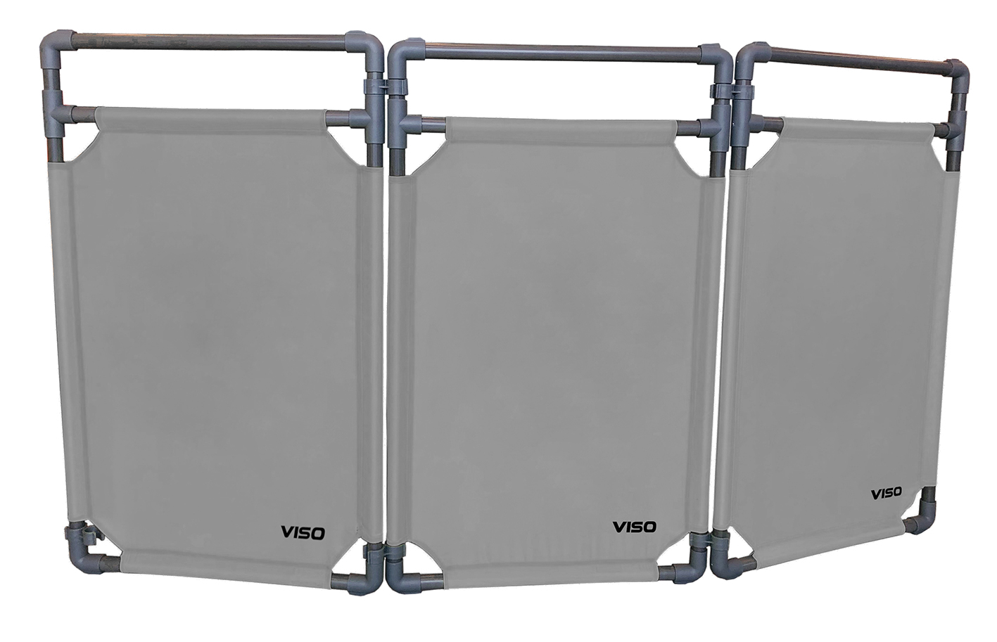 Viso Grey Safety Barrier, Grey Tape, Polyester, Folding Barrier