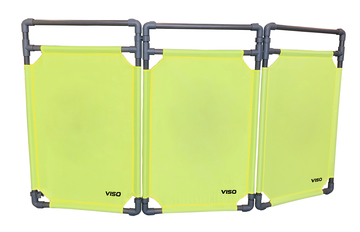 Viso Yellow Safety Barrier, Yellow Tape, Polyester, Folding Barrier