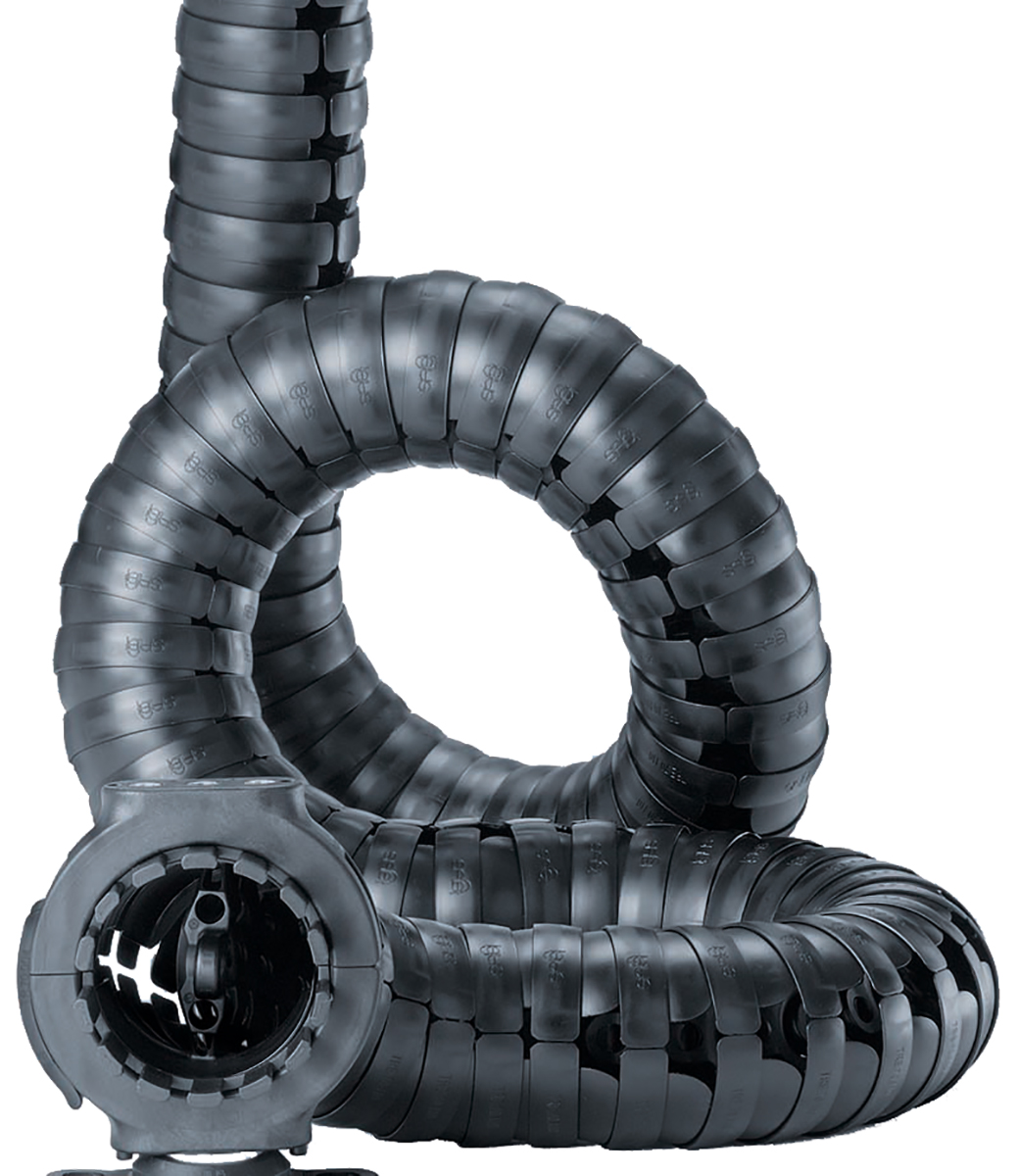 Igus TRC Black, W34.5mm x, L1 m, 50 mm Min. Bend Radius, Igumid NB