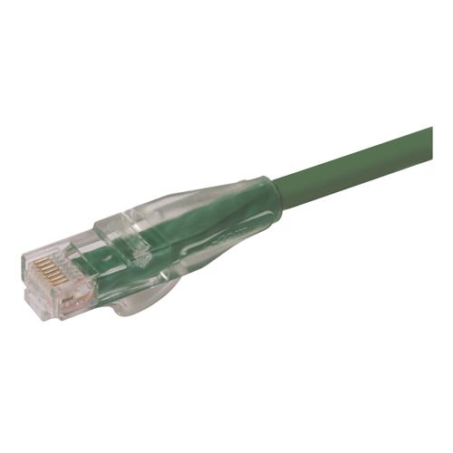 L-Com TRD Cat6 Cat6 Cable, Green Straight to Male RJ45 Male, Unshielded Polyvinyl Chloride Sheath