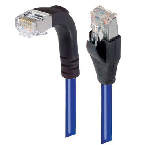 L-Com TRD Cat6 Cat6 Cable, Blue Straight to Male RJ45 Male, Shielded Polyvinyl Chloride Sheath