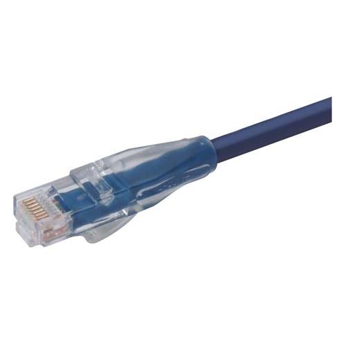 L-Com TRD, 14 ft Cat5e Cat5E Cable, Blue Straight to Male RJ45 Male, Unshielded Polyvinyl Chloride Sheath