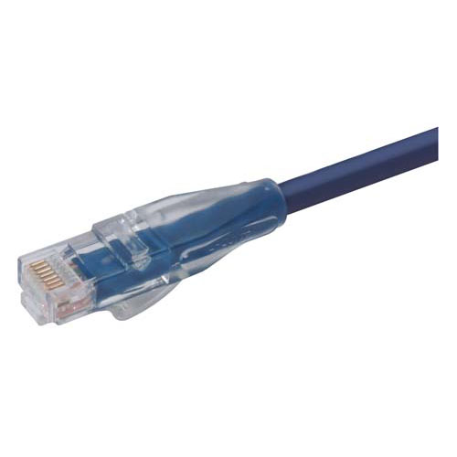 L-Com TRD, 20 ft Cat5e Cat5E Cable, Blue Straight to Male RJ45 Male, Shielded Polyvinyl Chloride Sheath
