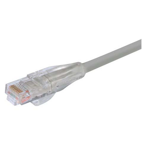 L-Com TRD, 3 ft Cat5e Cat5E Cable, Grey Straight to Male RJ45 Male, Unshielded Polyvinyl Chloride Sheath