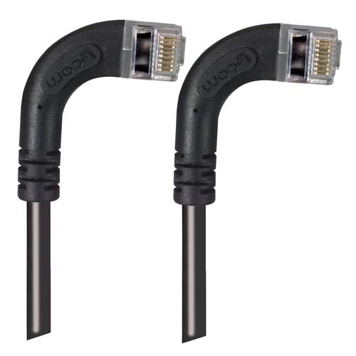 L-Com TRD, 2 m Cat5e Cat5E Cable, Black Straight to Male RJ45 Male, Shielded Polyvinyl Chloride Sheath