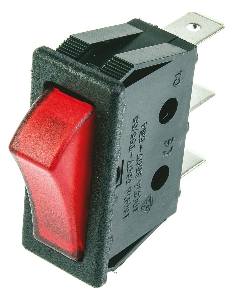 ZF Illuminated SPST, On-Off Off-On Rocker Switch Panel