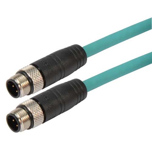 L-Com TRG, 3 m Cat5E Cable, Green RJ45, Straight to Male Male, Shielded Thermoplastic Sheath