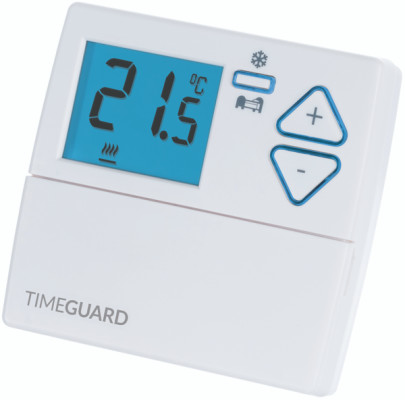 Timeguard Programastat Plus NC/NO Thermostat, 3 A, 230V ac, 40 °C, 0 °C
